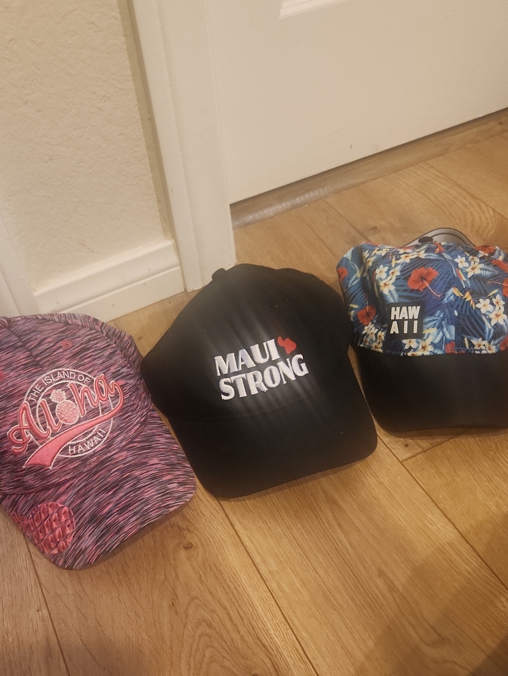 Hawaii Hats & Maui Strong Black Baseball Cap